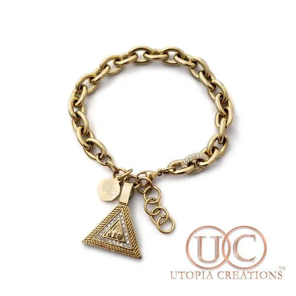 ΔΣΘ Pyramid Bracelet | Small Link (Stainless Steel)