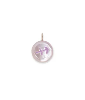 14k Gold Star Sign Charm in Sagittarius