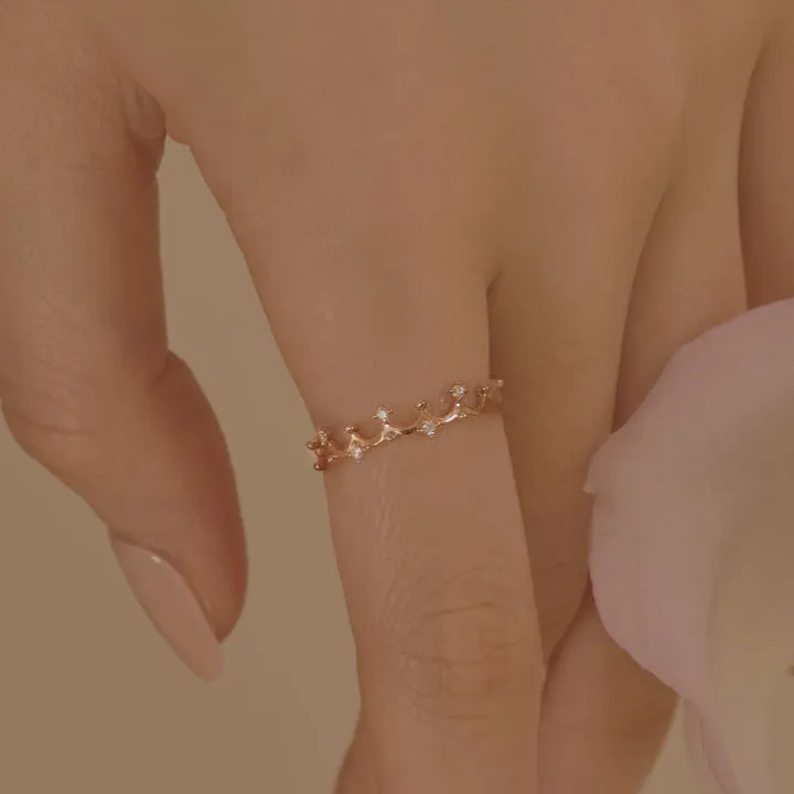 [14K Gold] Tiara Ring