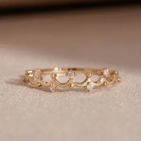 [14K Gold] Tiara Ring