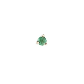 1.5 mm Emerald Dot Stud (Single) (ready to ship option)*