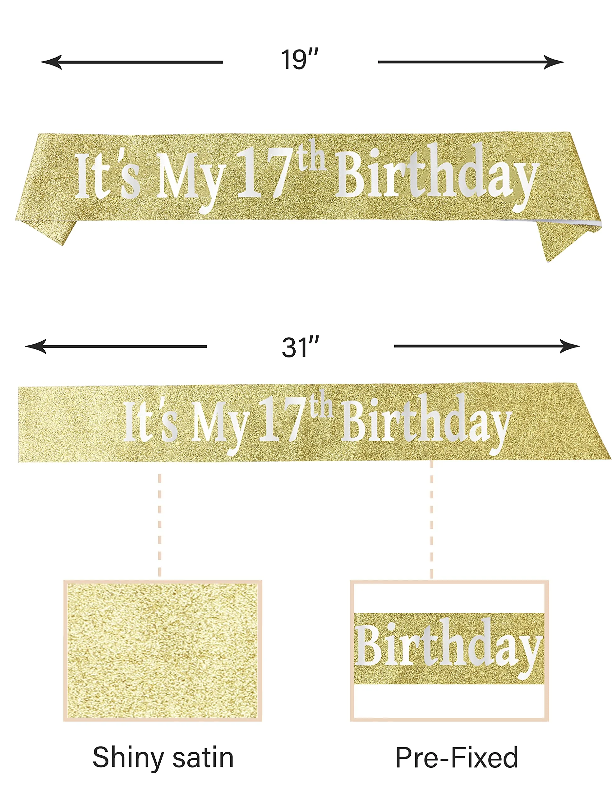 17th Birthday,17th Birthday Decorations for Girls,17th Bday,17th Birthday Tiara,Gifts