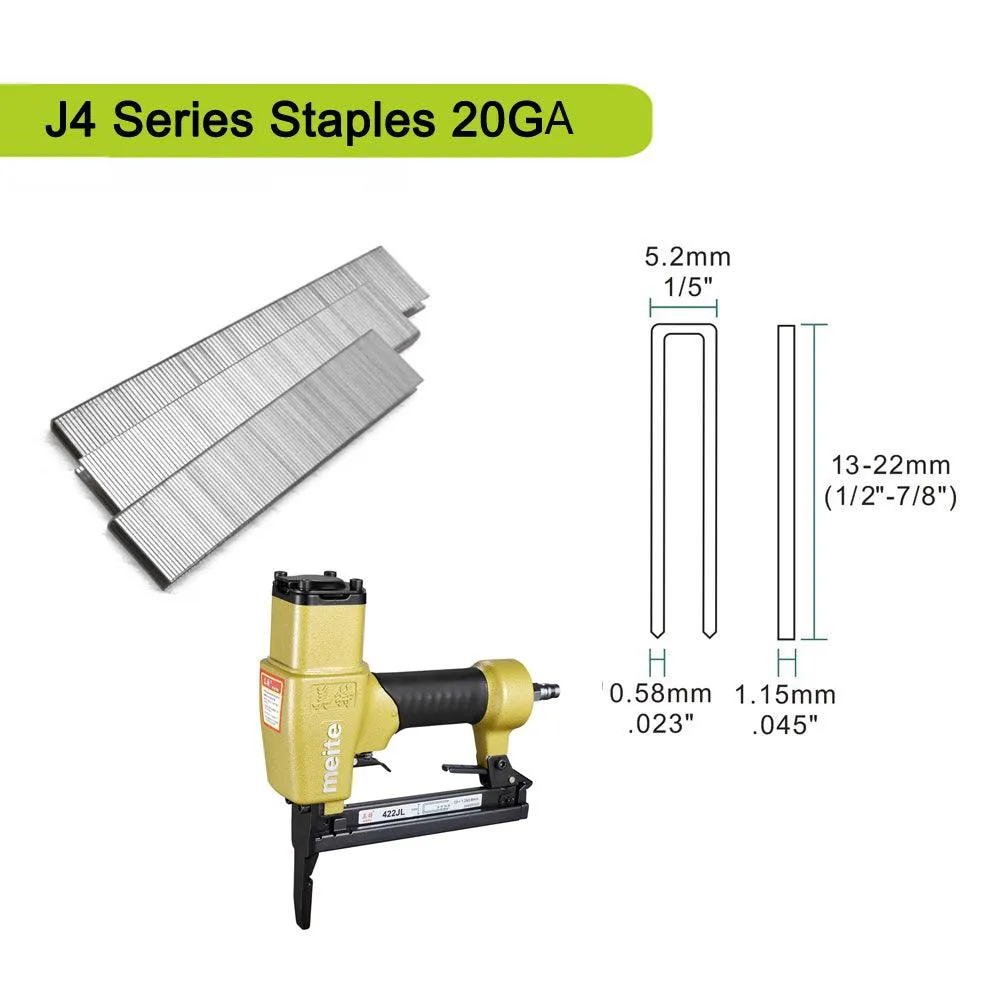20 Gauge 1/5" Crown 1/2" to 7/8" Long Nose Fine Wire Stapler