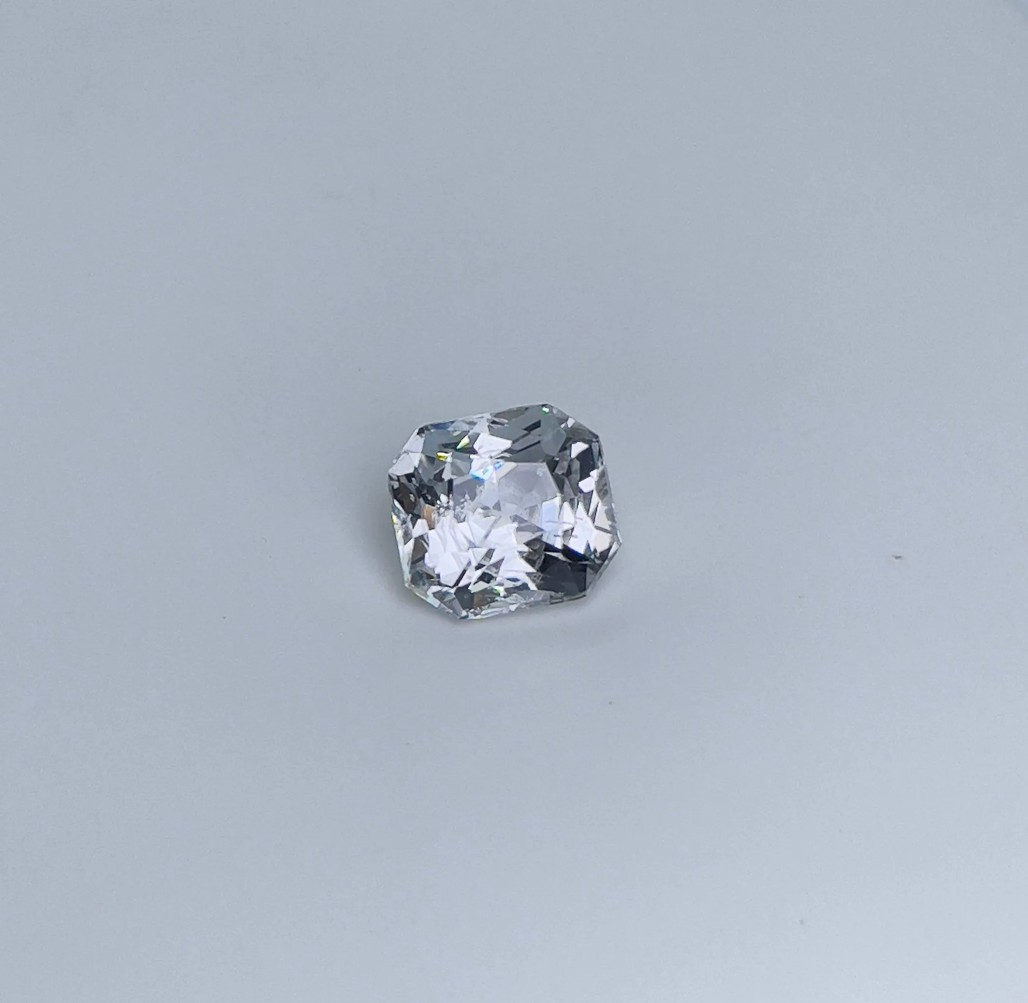 2.35 crt White Sapphire/ / OFF white sapphire/ White theme/ White favourite/ White sapphire ring/ custom ring/ Engagement Ring/ Diamond alt