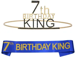 7th Birthday Crown for Boy, 7th Birthday Gift, 7 Birthday Decorations, 7th Birthday Gifts