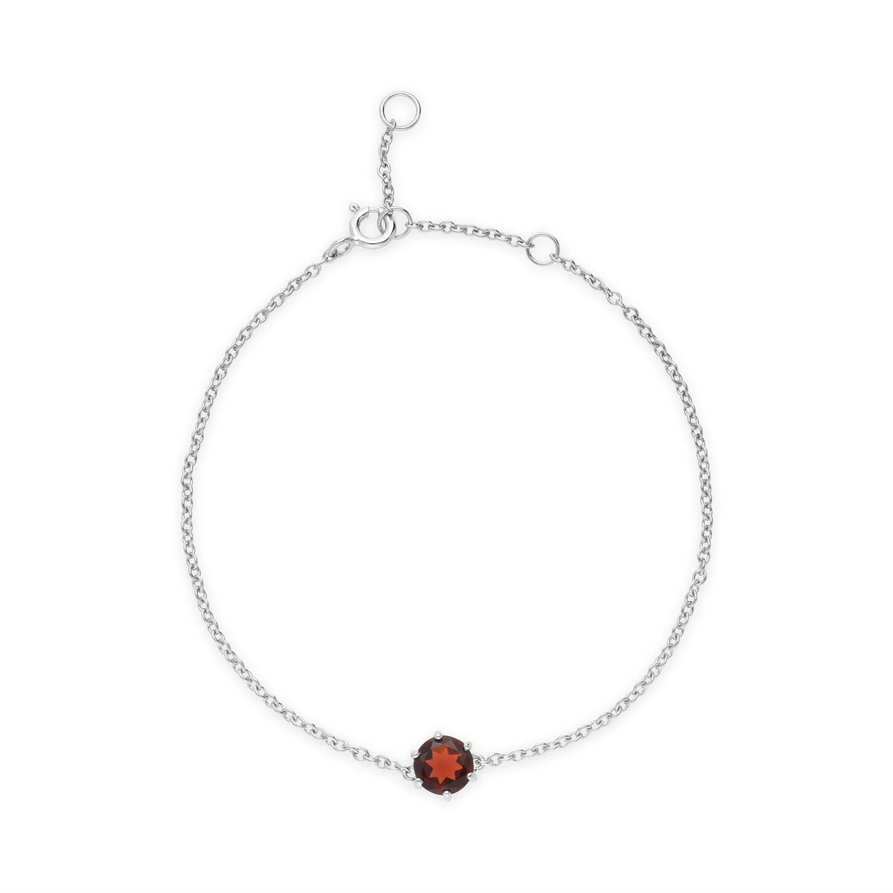 925er Sterlingsilber Granat Armband