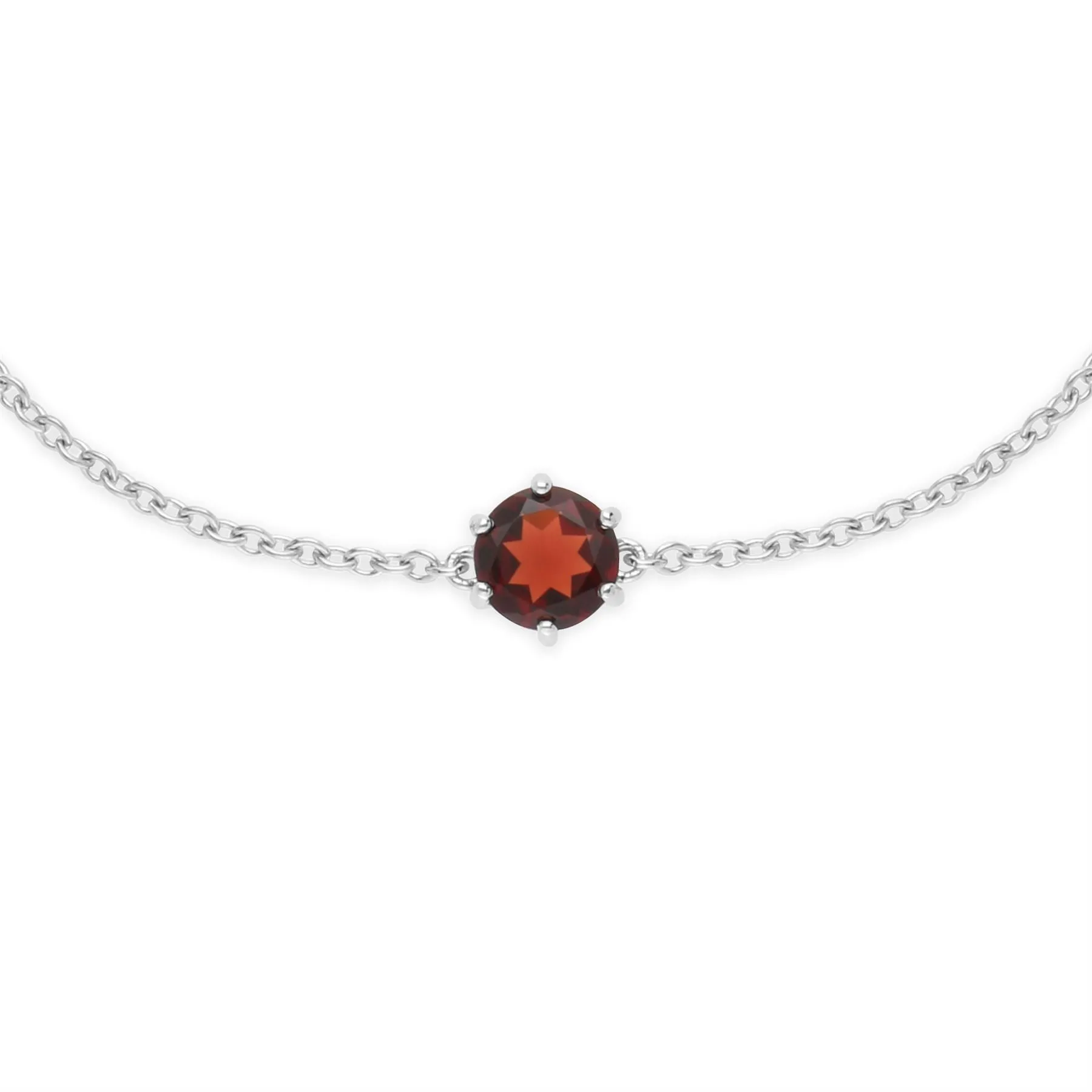 925er Sterlingsilber Granat Armband