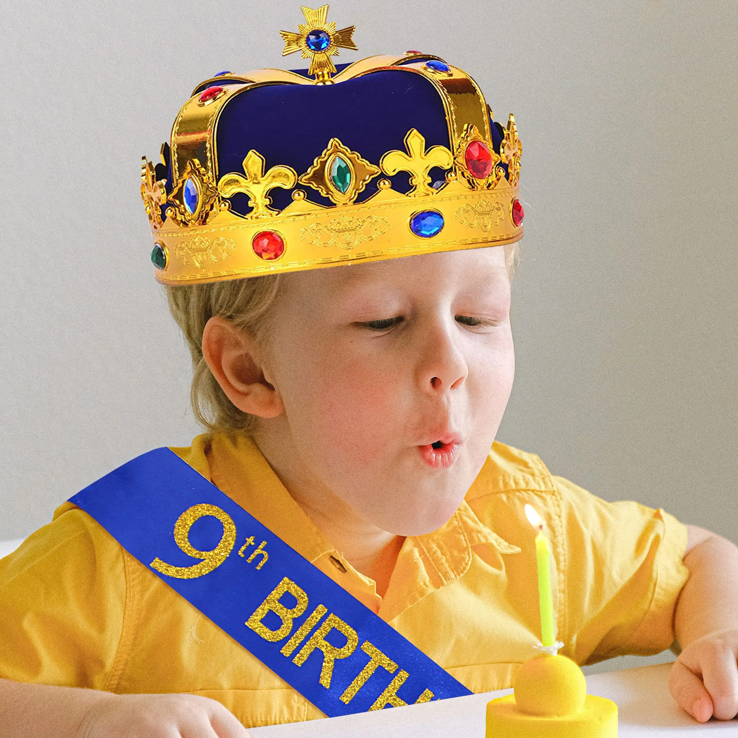 9th Birthday, 9th Birthday Decorations for Boys, 9th Birthday Boy, 9th Birthday Crown