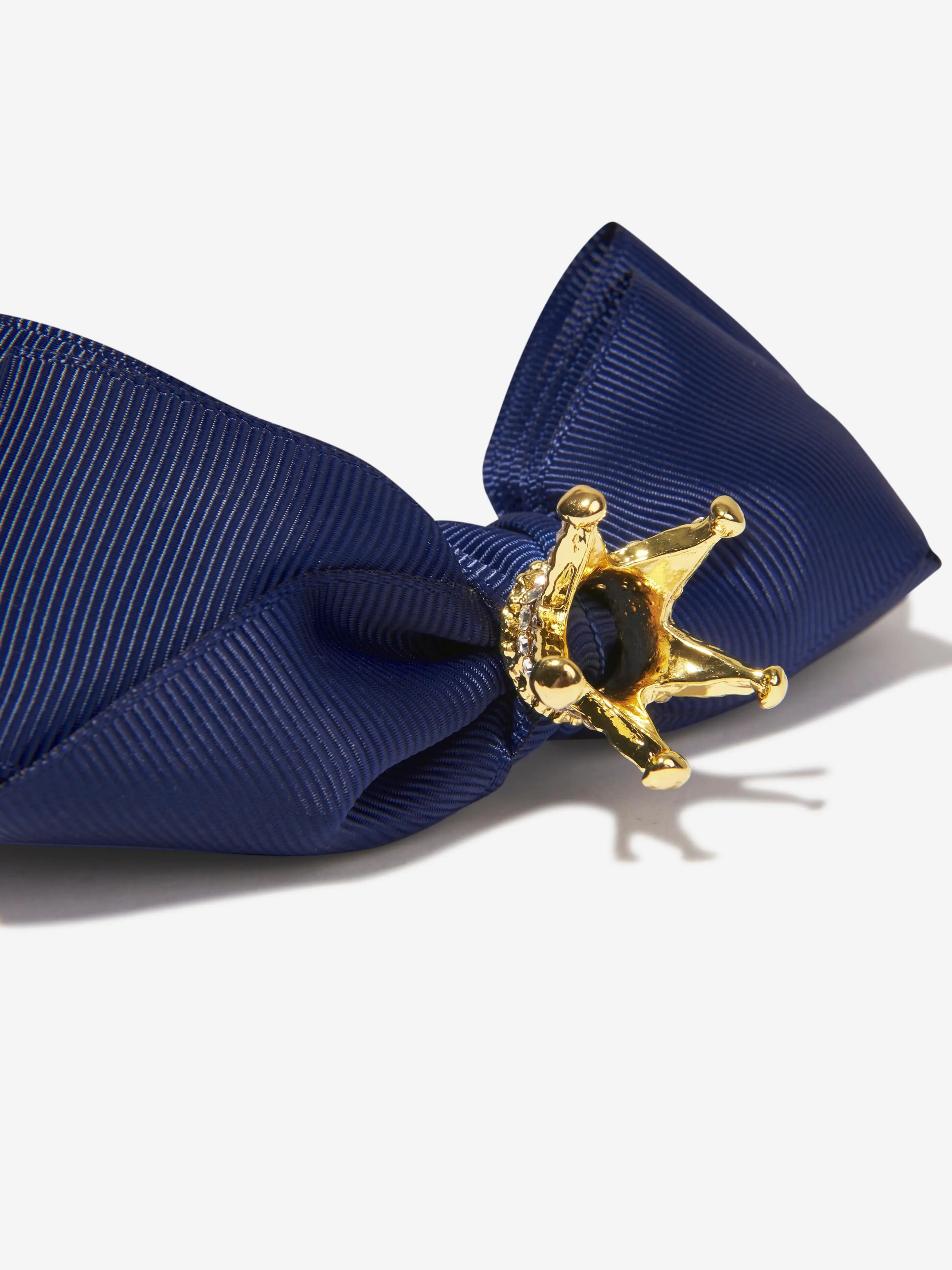 Angels Face Girls Crown Headband in Navy