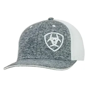 Ariat Heather Gray Shield Logo Flexfit SnapBack
