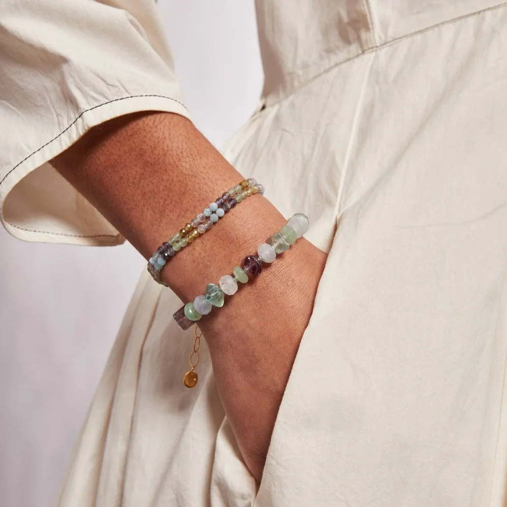 Aurora Wrap Bracelet Green Mix