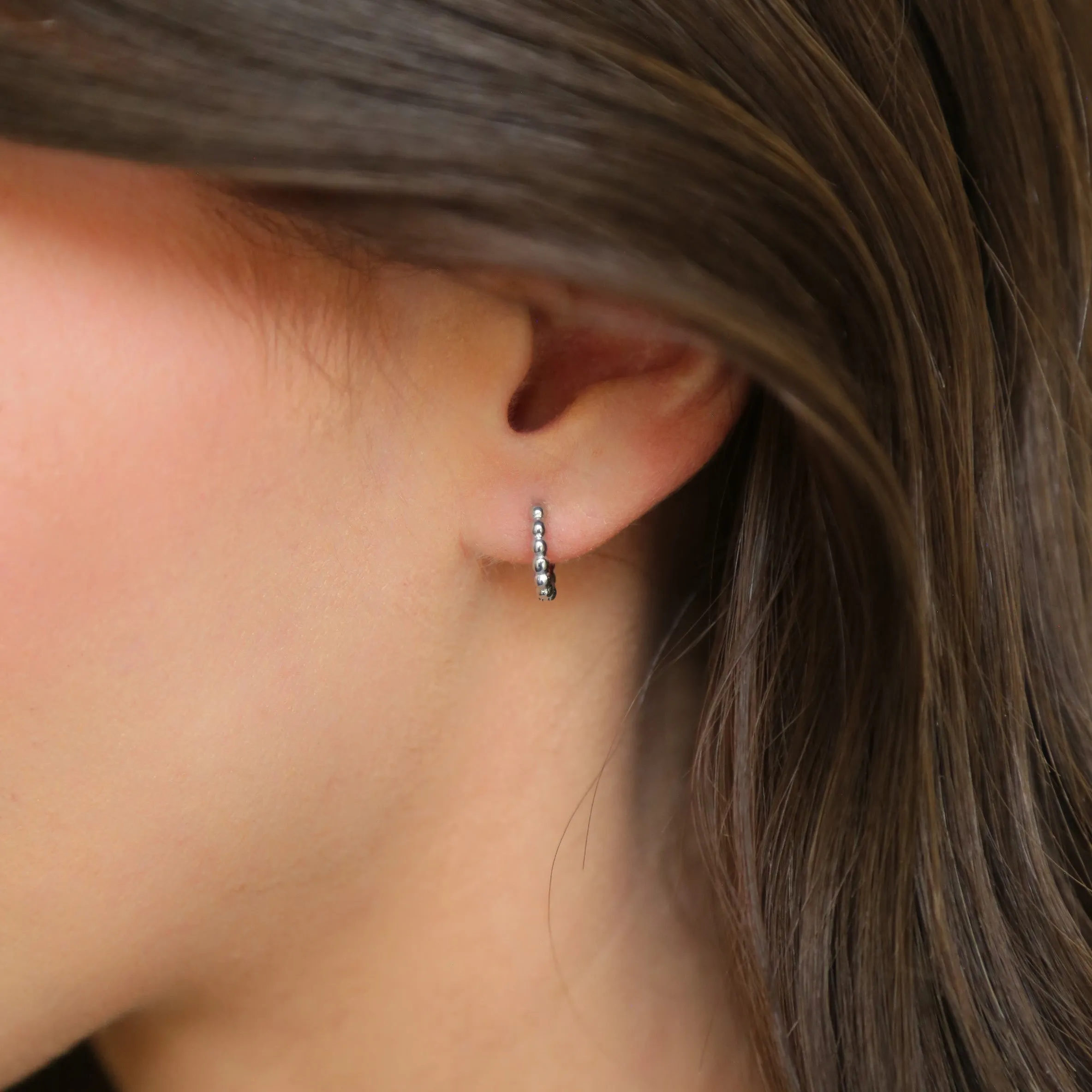 AVA - Sterling Silver Hoop Earrings