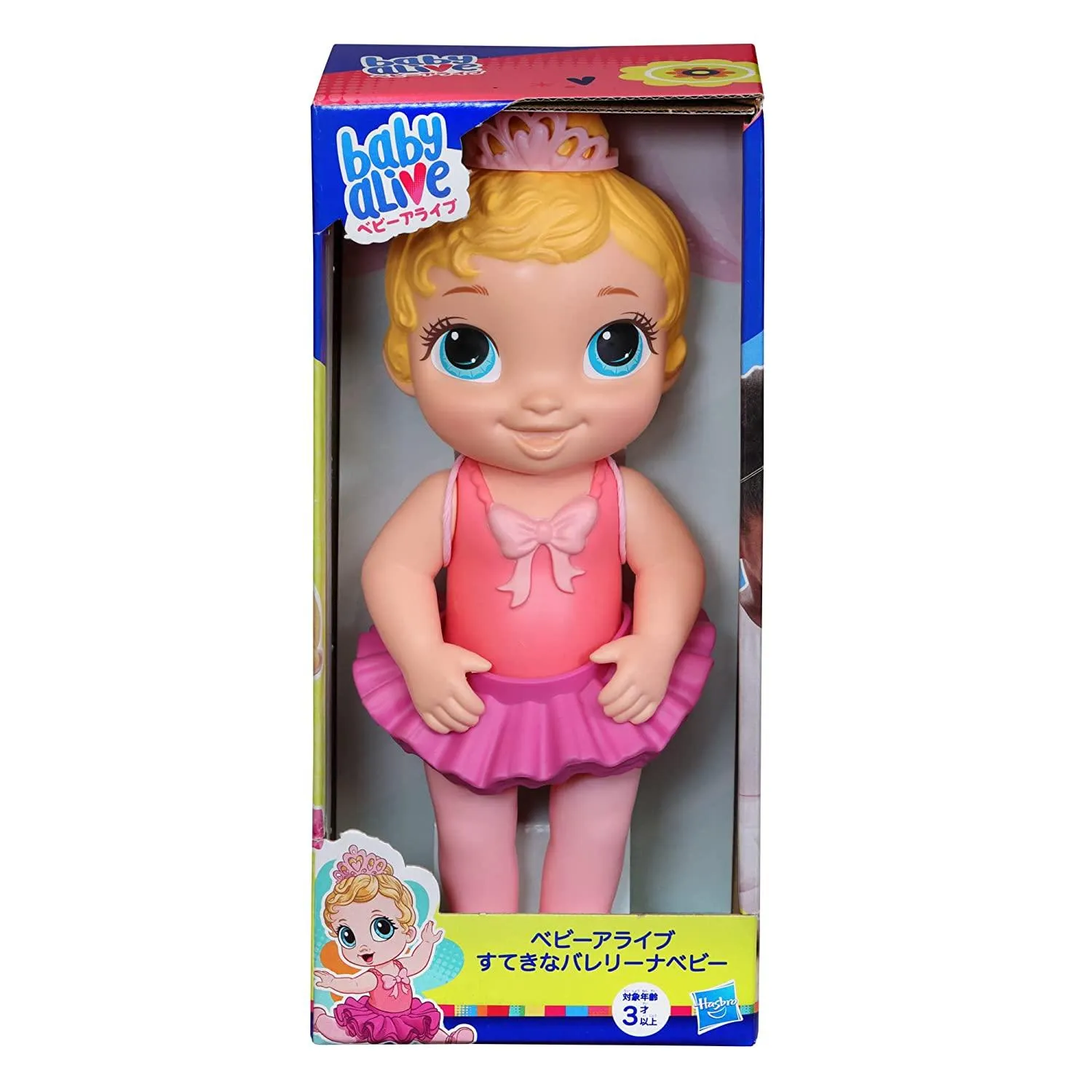 Baby Alive Sweet Ballerina Baby 10.5-Inch Blonde Hair Doll, Pink for Kids Ages 3 Years and Up