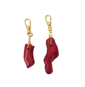 Baroque Coral  Irregular Charms
