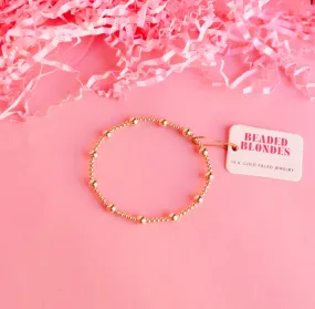 Beaded Blondes Lively Bracelet in Gold