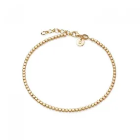 Beaded Chain 18ct Gold Plated Bracelet RBR02_GP