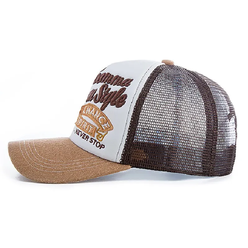 Best Trend Quality Baseball Cap Men And Women Spring Mesh Snapback Noble Spirit High-end Embroidery Summer Cotton Hat Cap