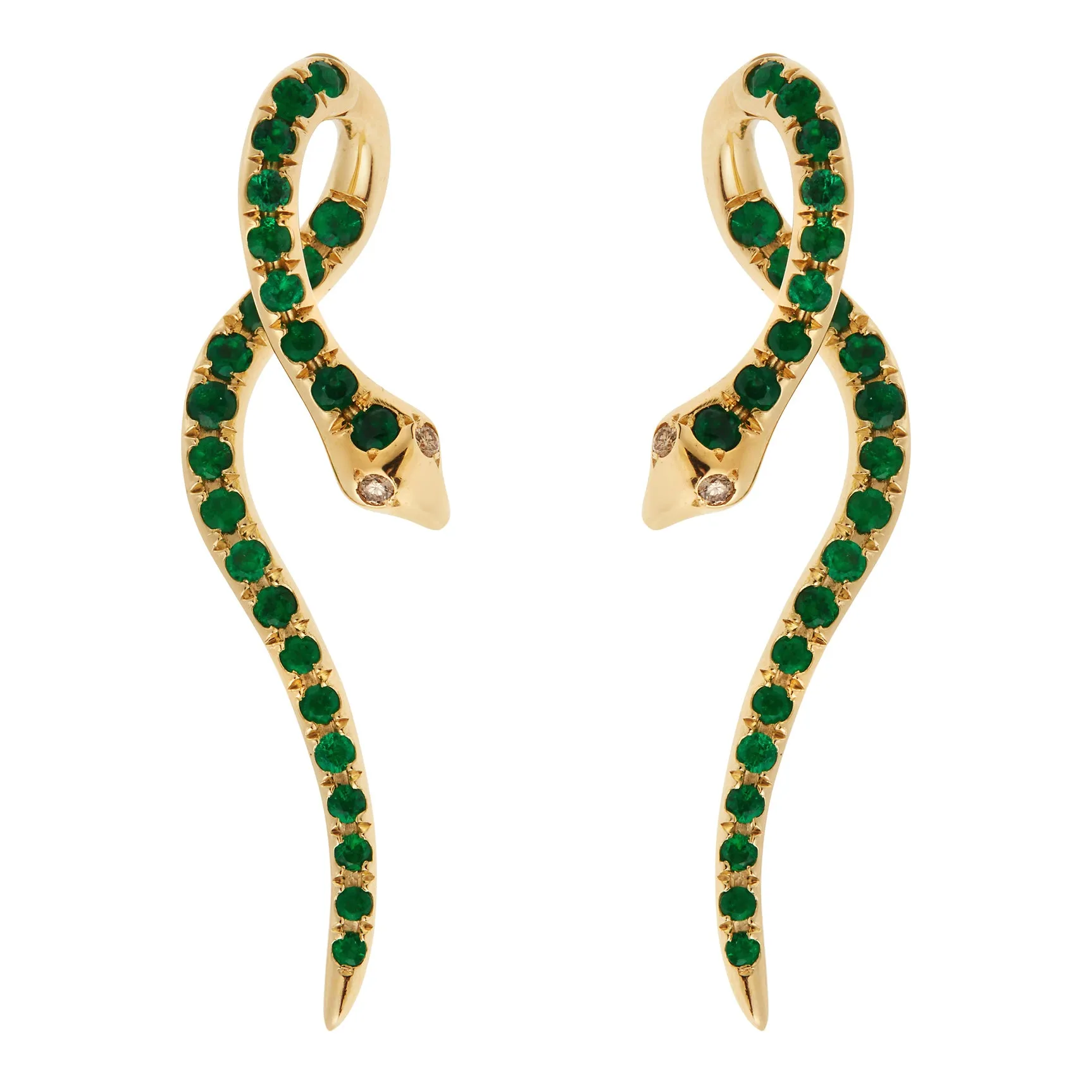 Boa Emerald Earrings