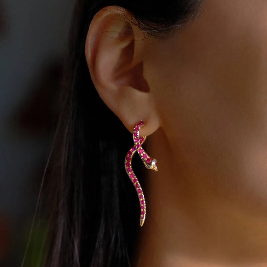 Boa Emerald Earrings