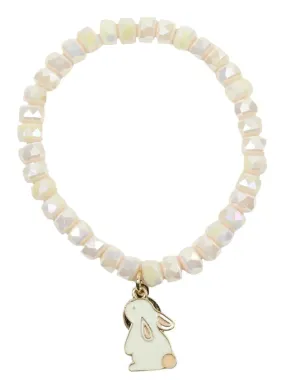 Bourbon & Bowetie Cream Bunny Stacker Bracelet