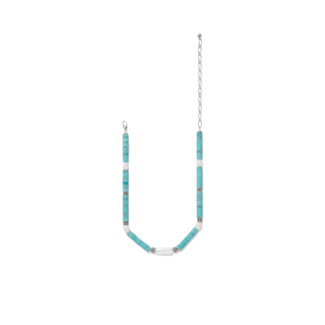 Brighton Women's Pebble Pearl Coast Silver Necklace