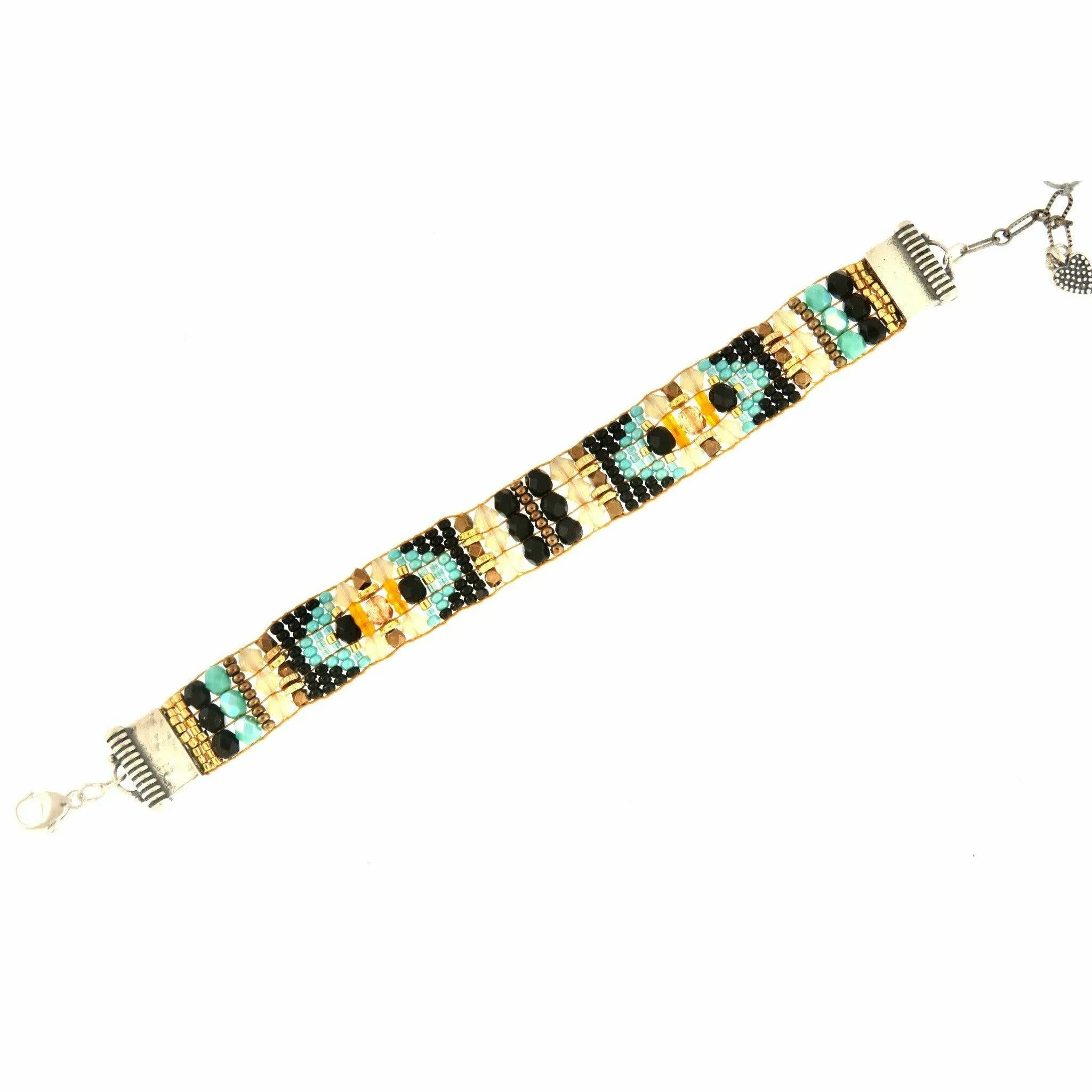Chili Rose  "Sandy Black Squash" Tiffany  Bracelet by Adonnah Langer