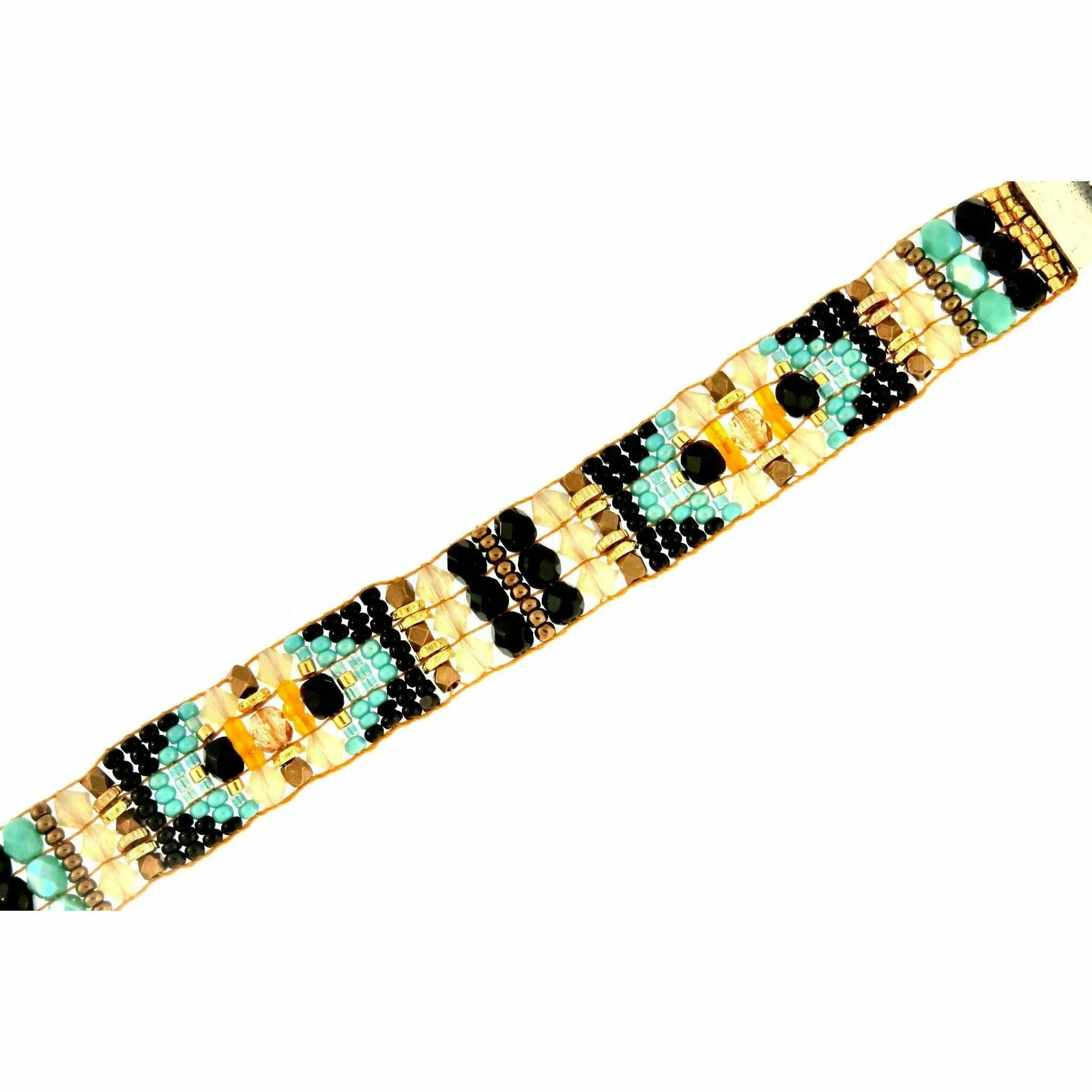 Chili Rose  "Sandy Black Squash" Tiffany  Bracelet by Adonnah Langer