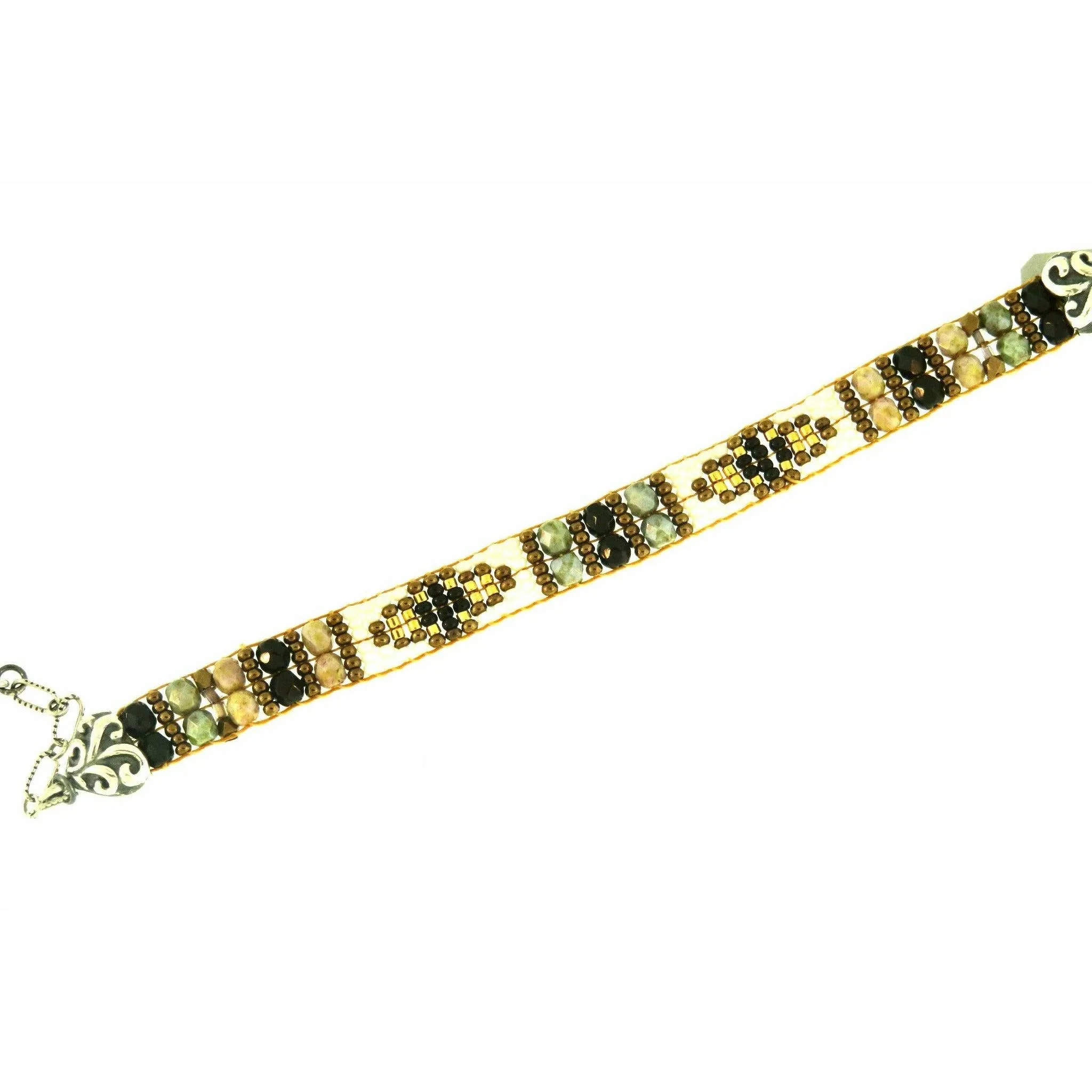 Chili Rose  "Sandy Black Squash" Tiffany  Bracelet by Adonnah Langer