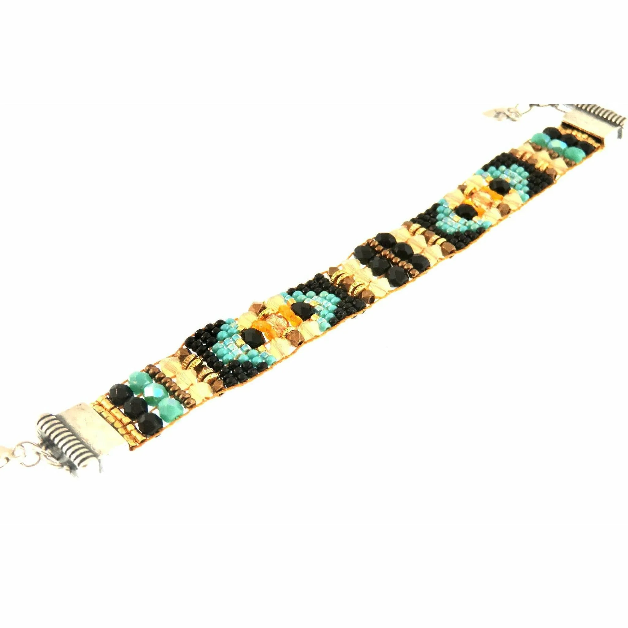 Chili Rose  "Sandy Black Squash" Tiffany  Bracelet by Adonnah Langer