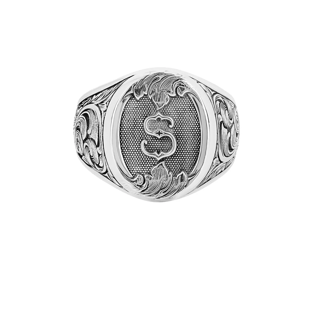 Classic Statement Signet Ring in Silver