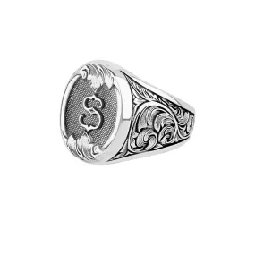 Classic Statement Signet Ring in Silver