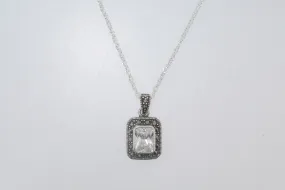 Clear Cubic Zirconia Necklace