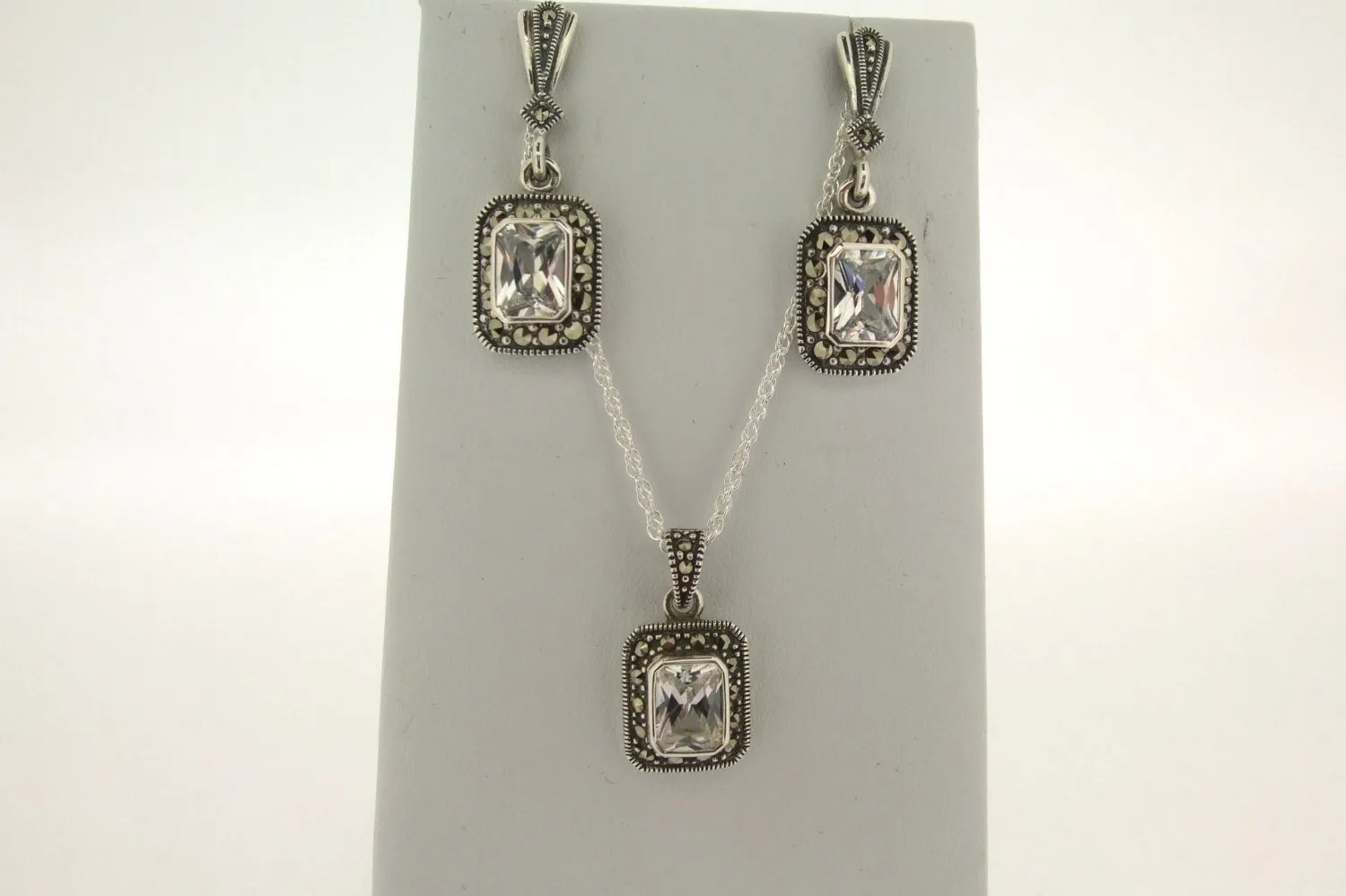Clear Cubic Zirconia Necklace