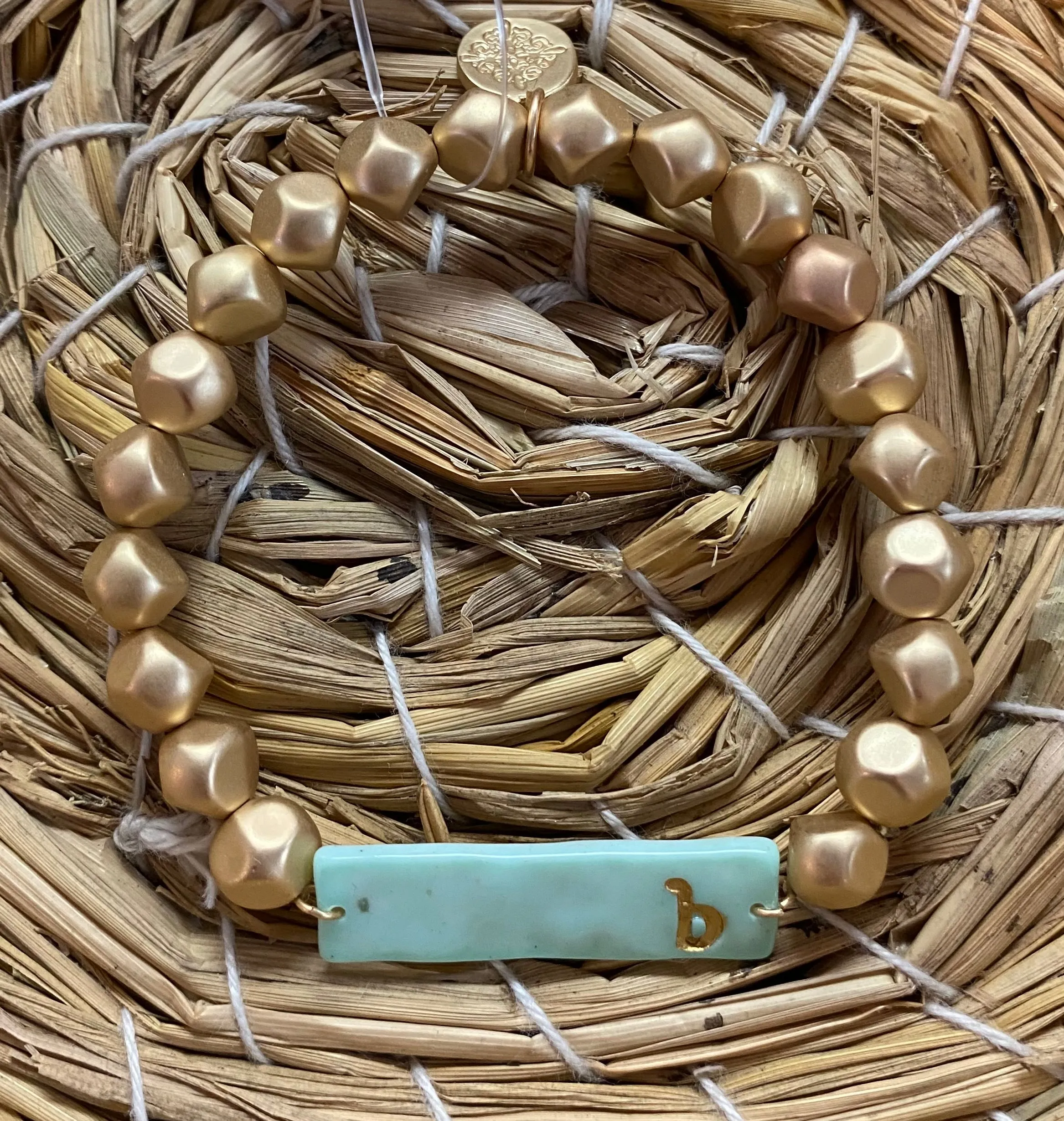 Color Initial Bracelet