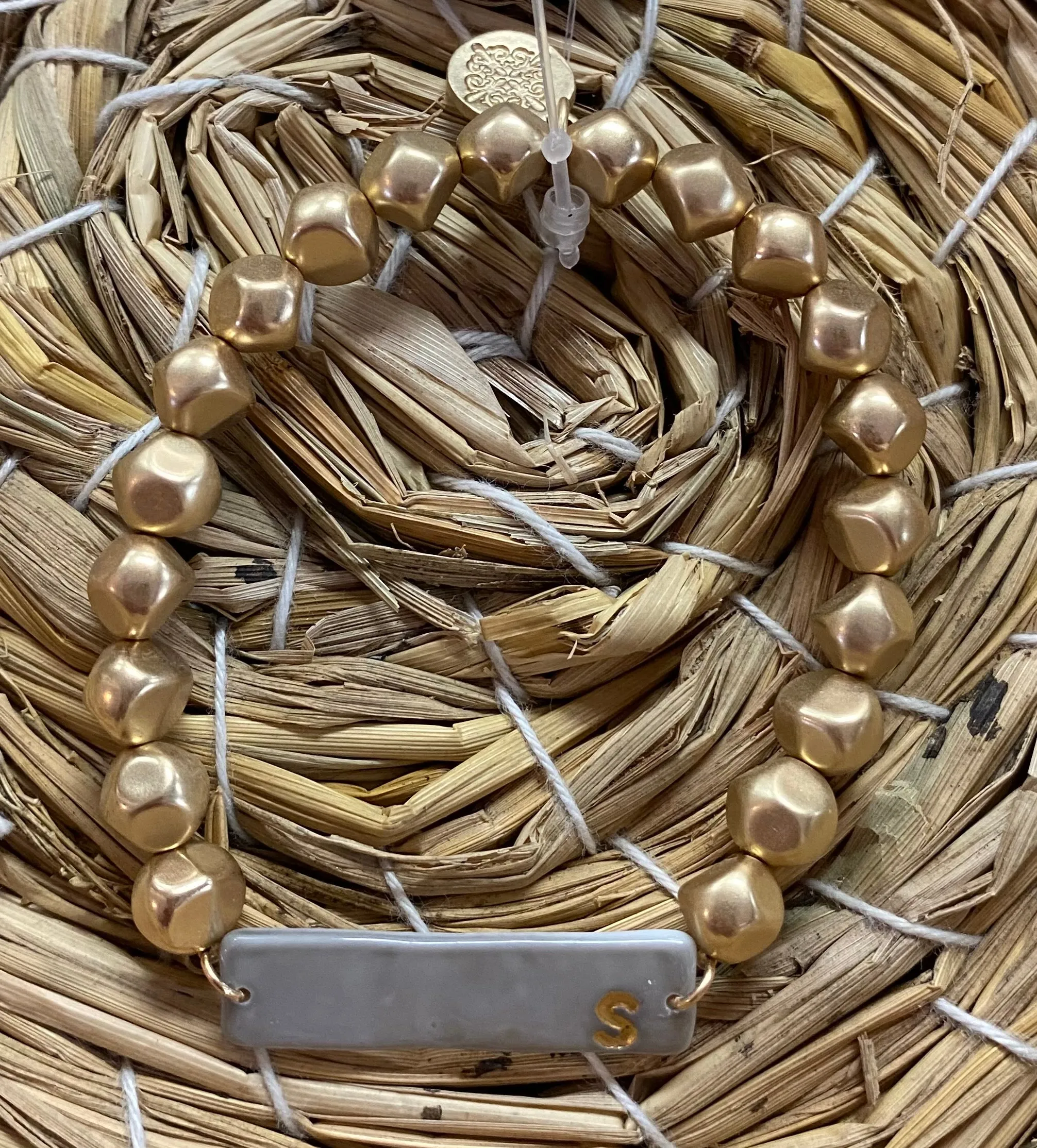 Color Initial Bracelet
