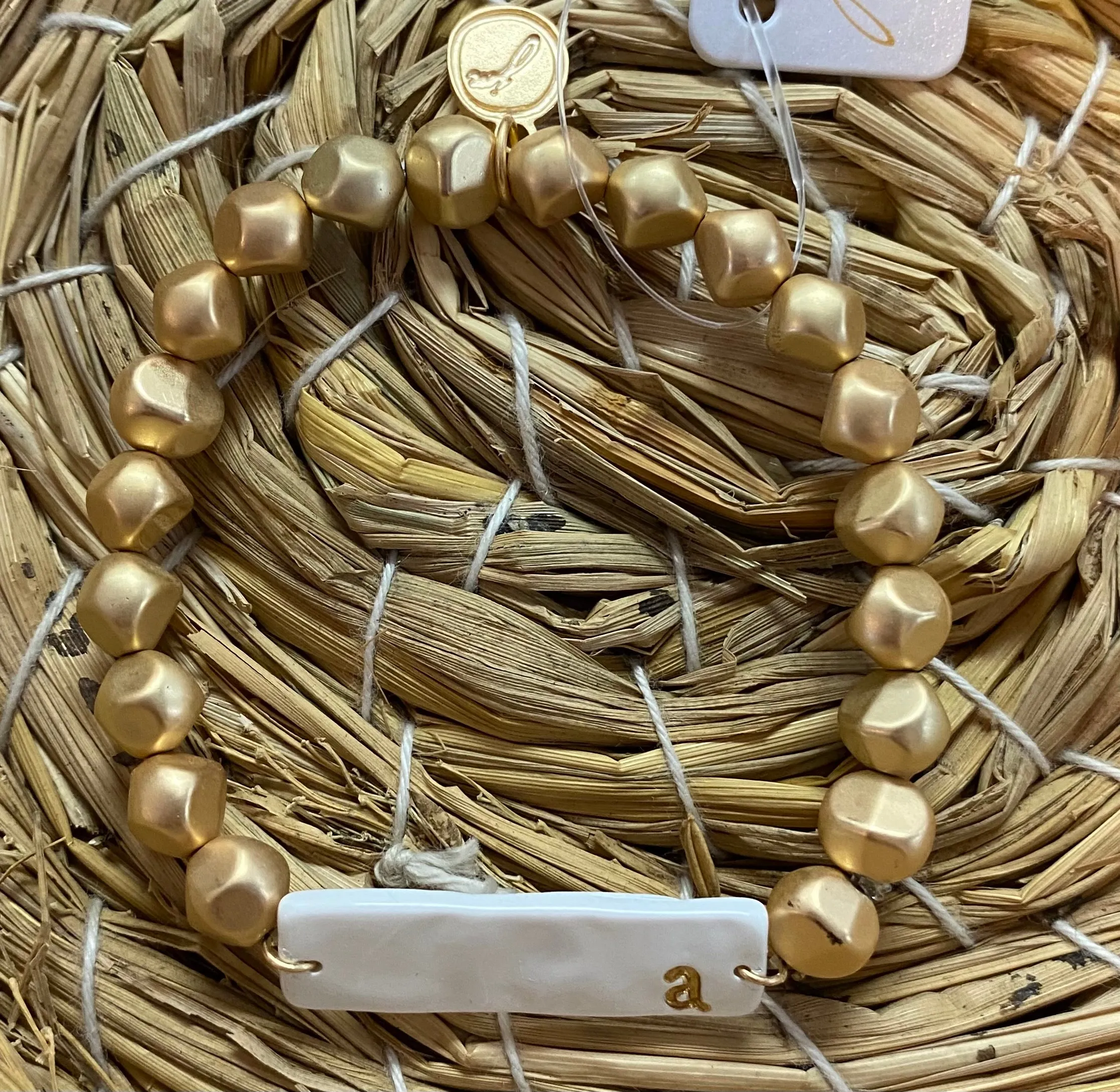 Color Initial Bracelet