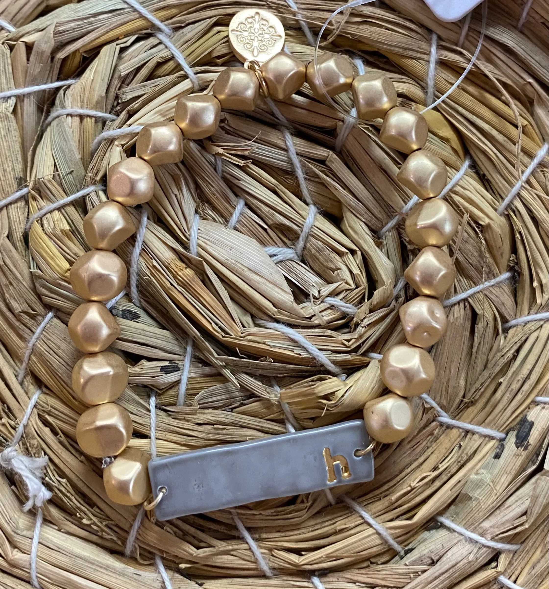 Color Initial Bracelet