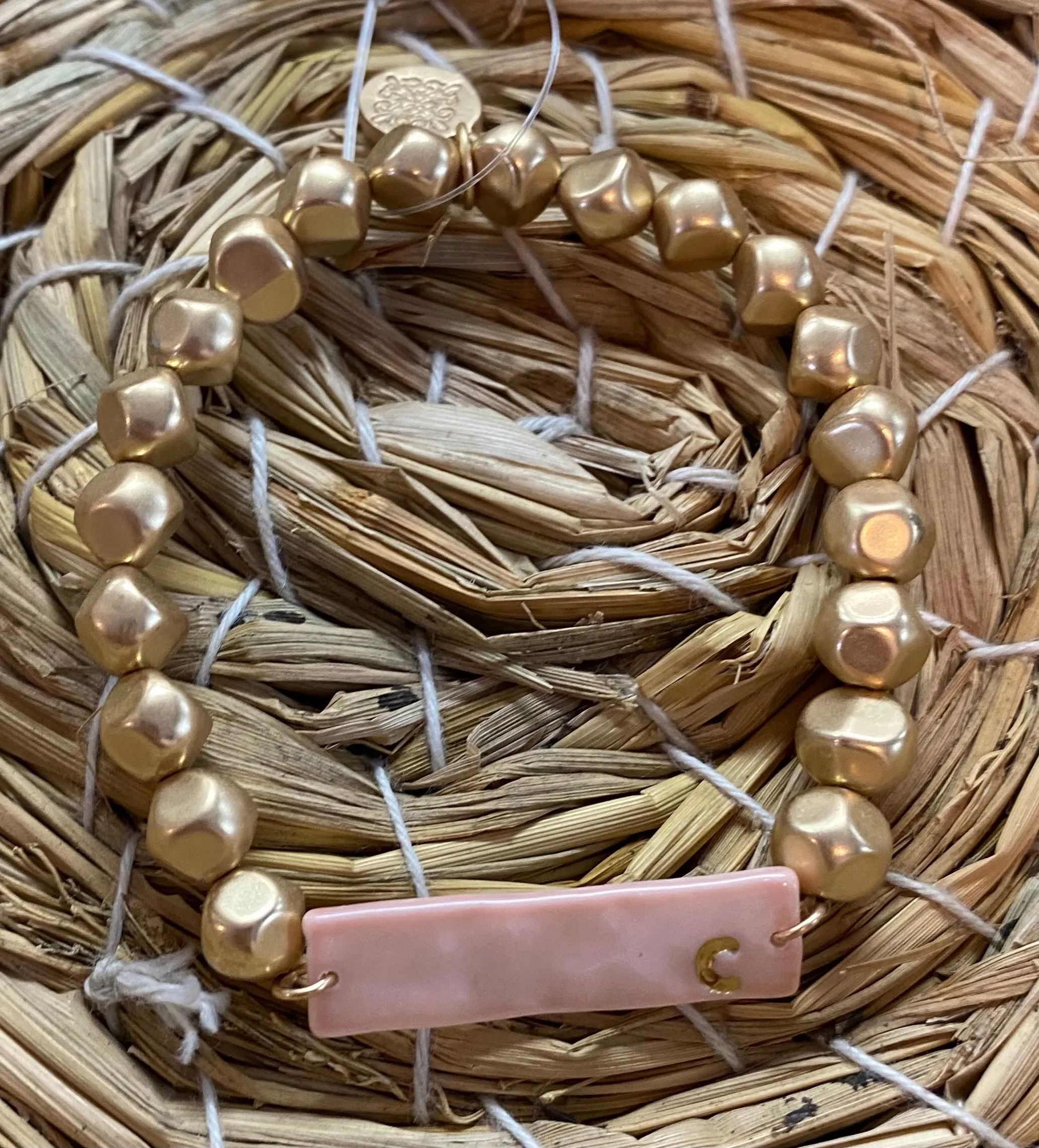 Color Initial Bracelet