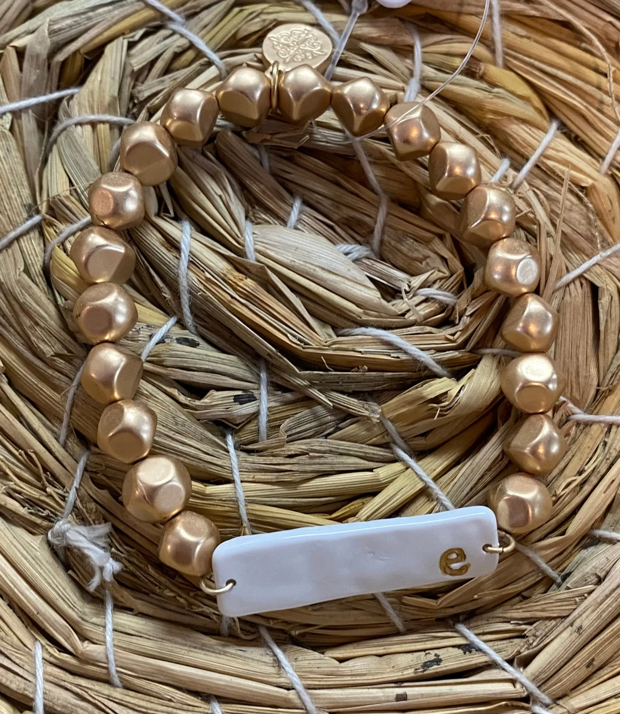 Color Initial Bracelet