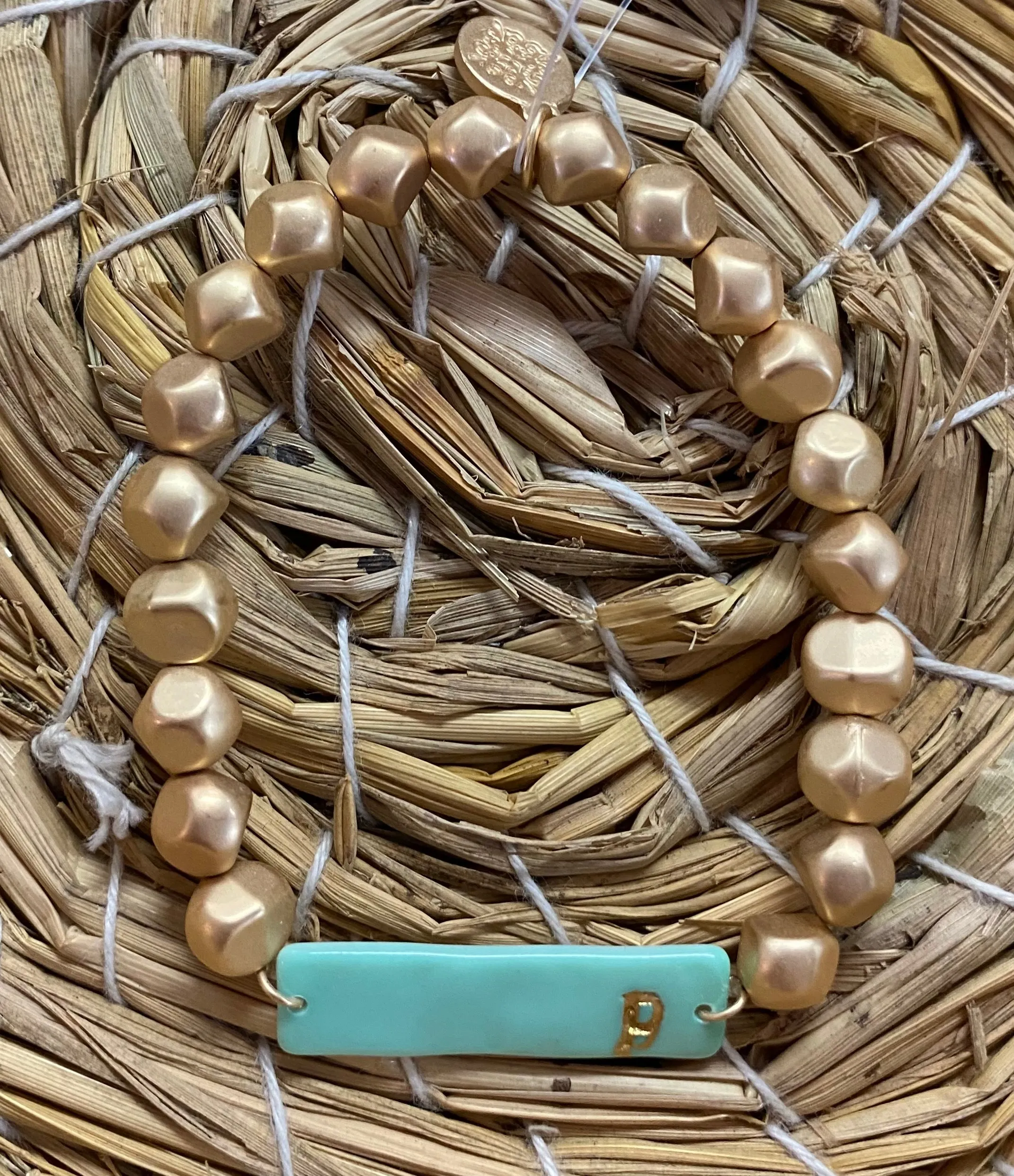 Color Initial Bracelet