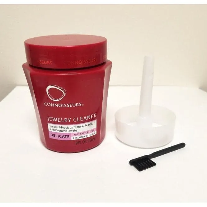 Connoisseurs Delicate Jewelry Cleaner 8 oz Bath for Semi-Precious Stones & Pearls