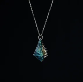 Copper Chrysocolla Coral Necklace