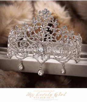 Crystal bridal head crown Bling Bridal tiara wedding hair accessories