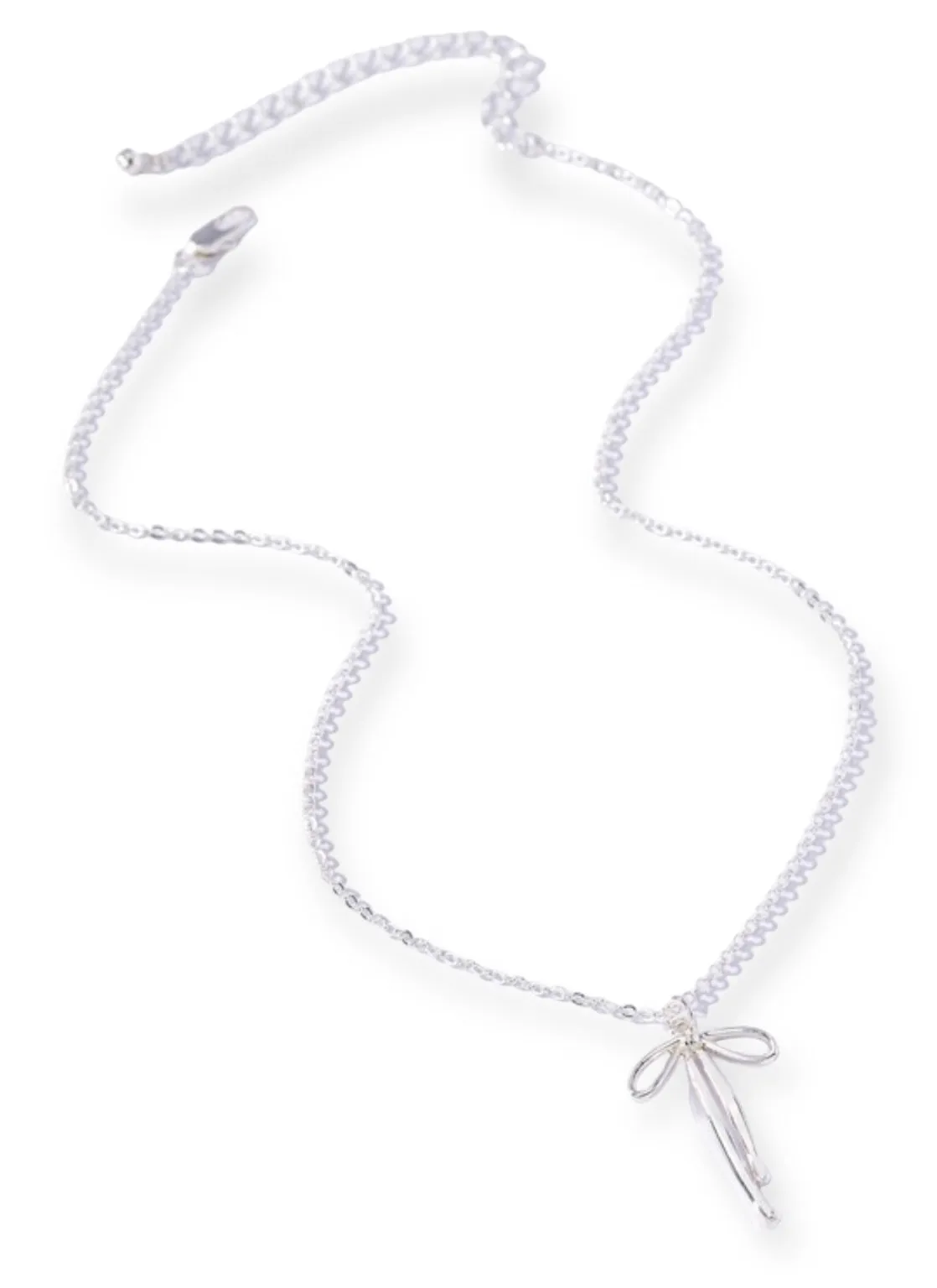 Cypress Brass Bow Pendant Necklace