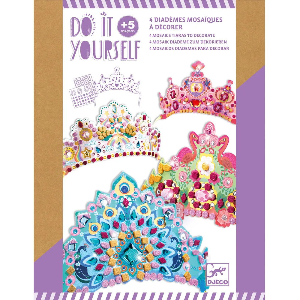 Djeco Do It Yourself - Mosaic Tiaras - Like a Princess
