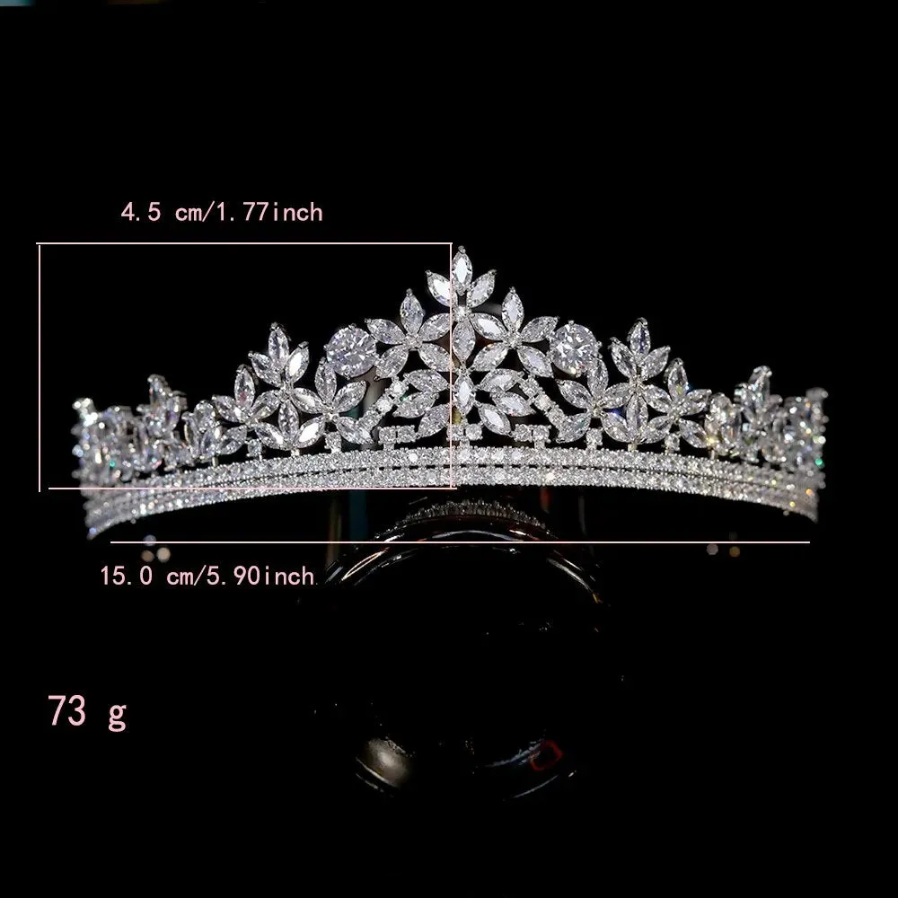 Elegant Crown Diadem Arab Tiaras