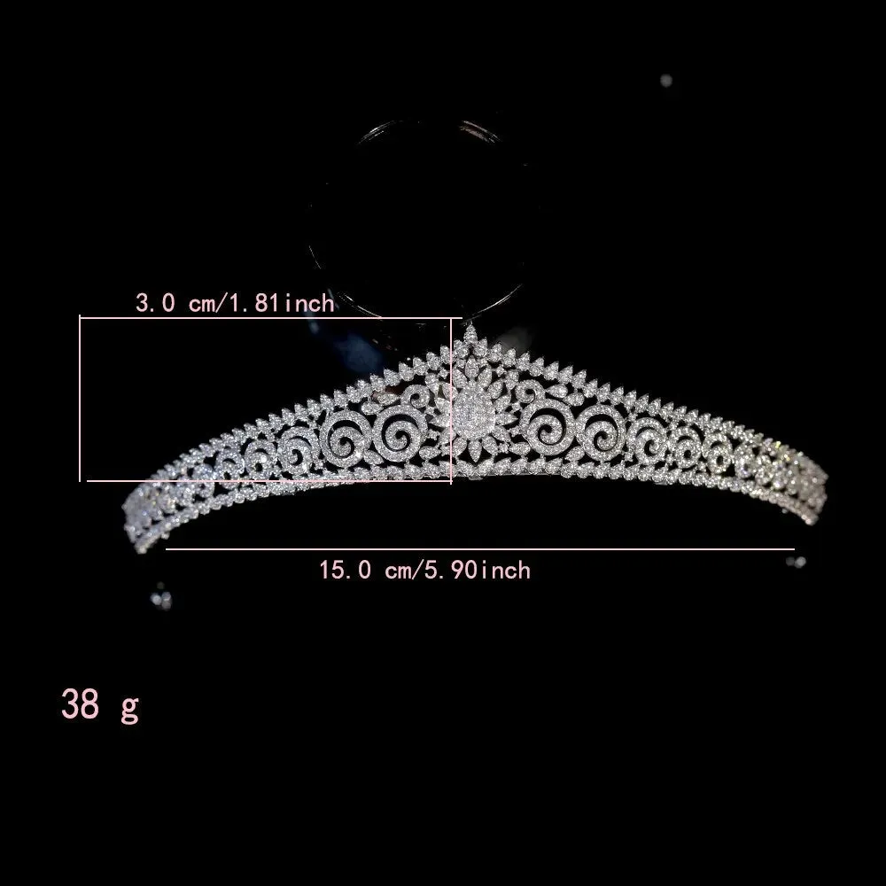 Elegant Crown Diadem Arab Tiaras