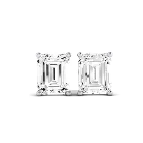 Elowen Emerald Cut Moissanite Stud Earrings