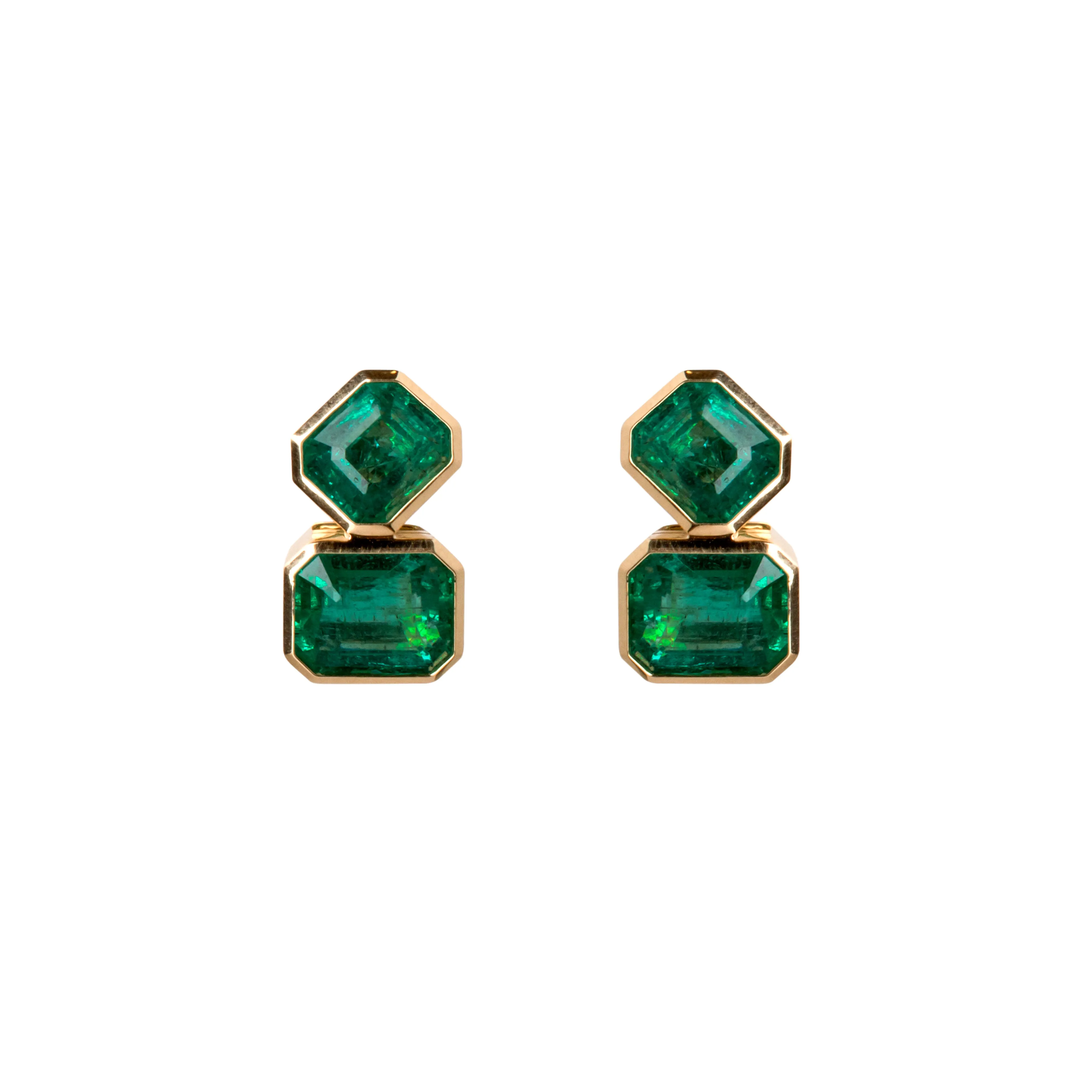 Emerald Olivia II Studs