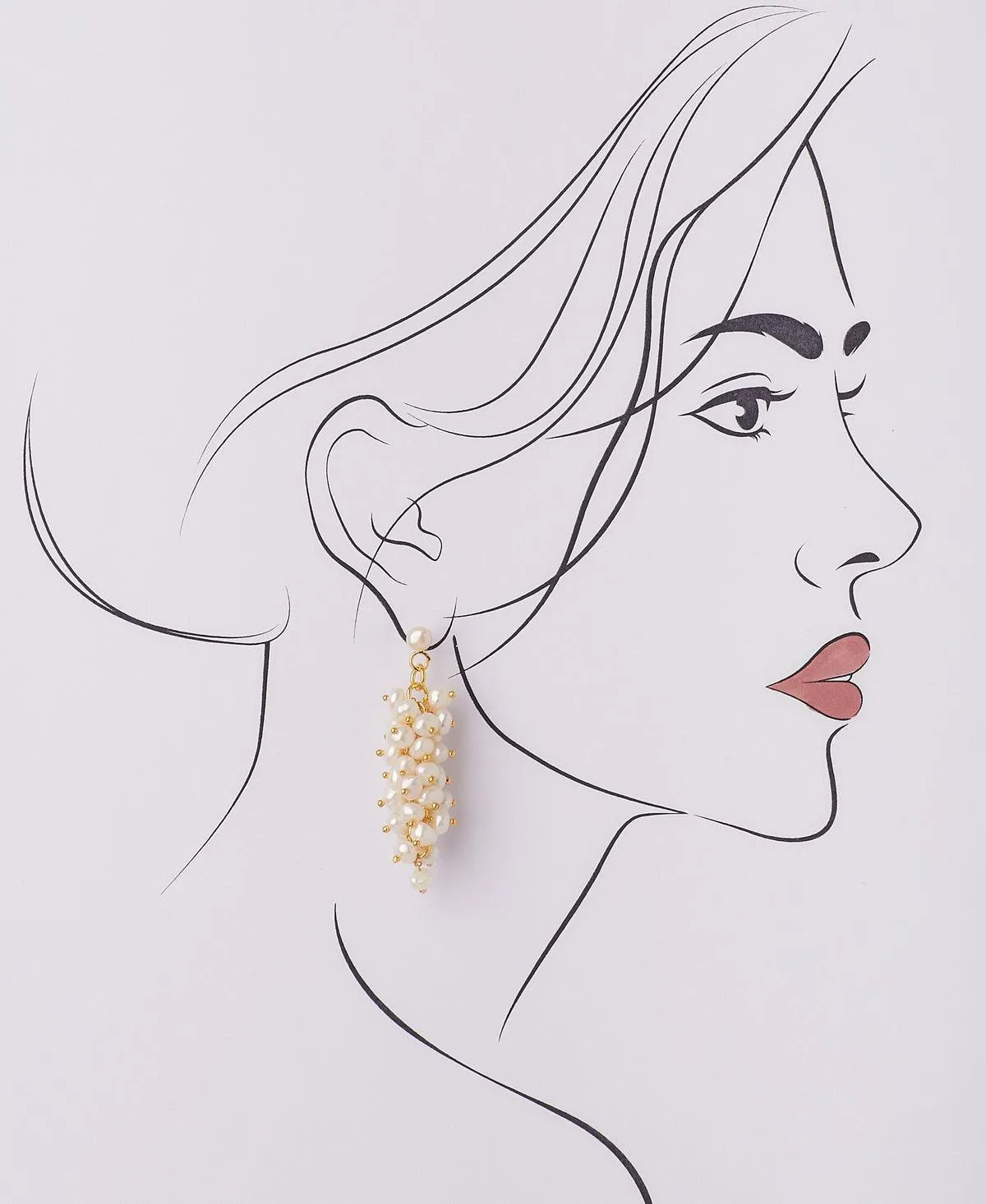Ethnic Banjara Pearl Earring